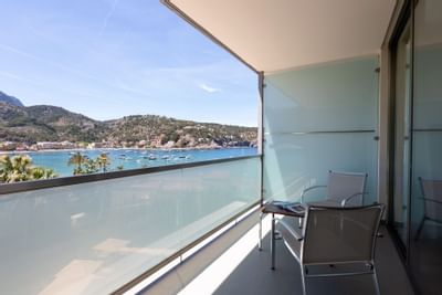 Hotel Aimia - Blick aus dem Zimmer mit Meerblick