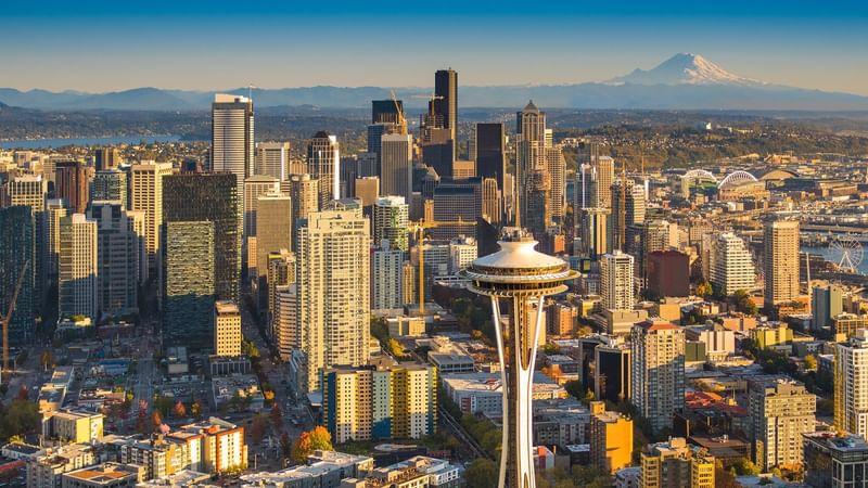 Aerial view of New York city near Warwick Seattle