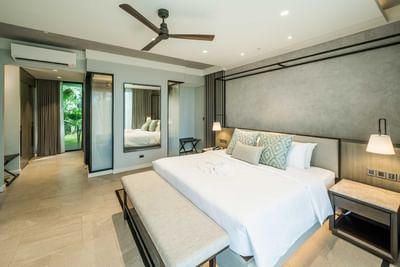 Large bed & ceiling fan in Two Bedroom Villa at Discovery Samal