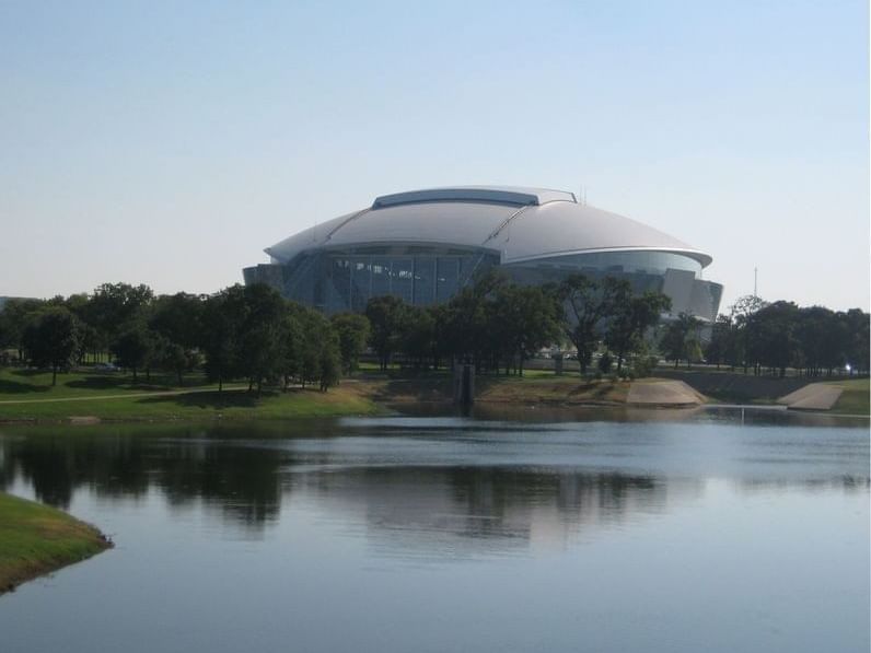 Exterior of AT & T Stadium near MCM Elegante Suites