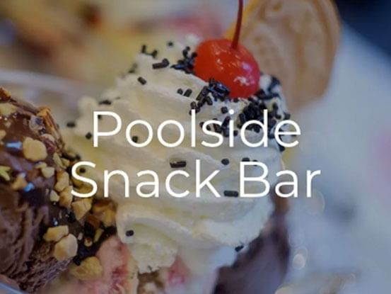 Ice cream served in Poolside Snack Bar at Fairmont Hot Springs Resort