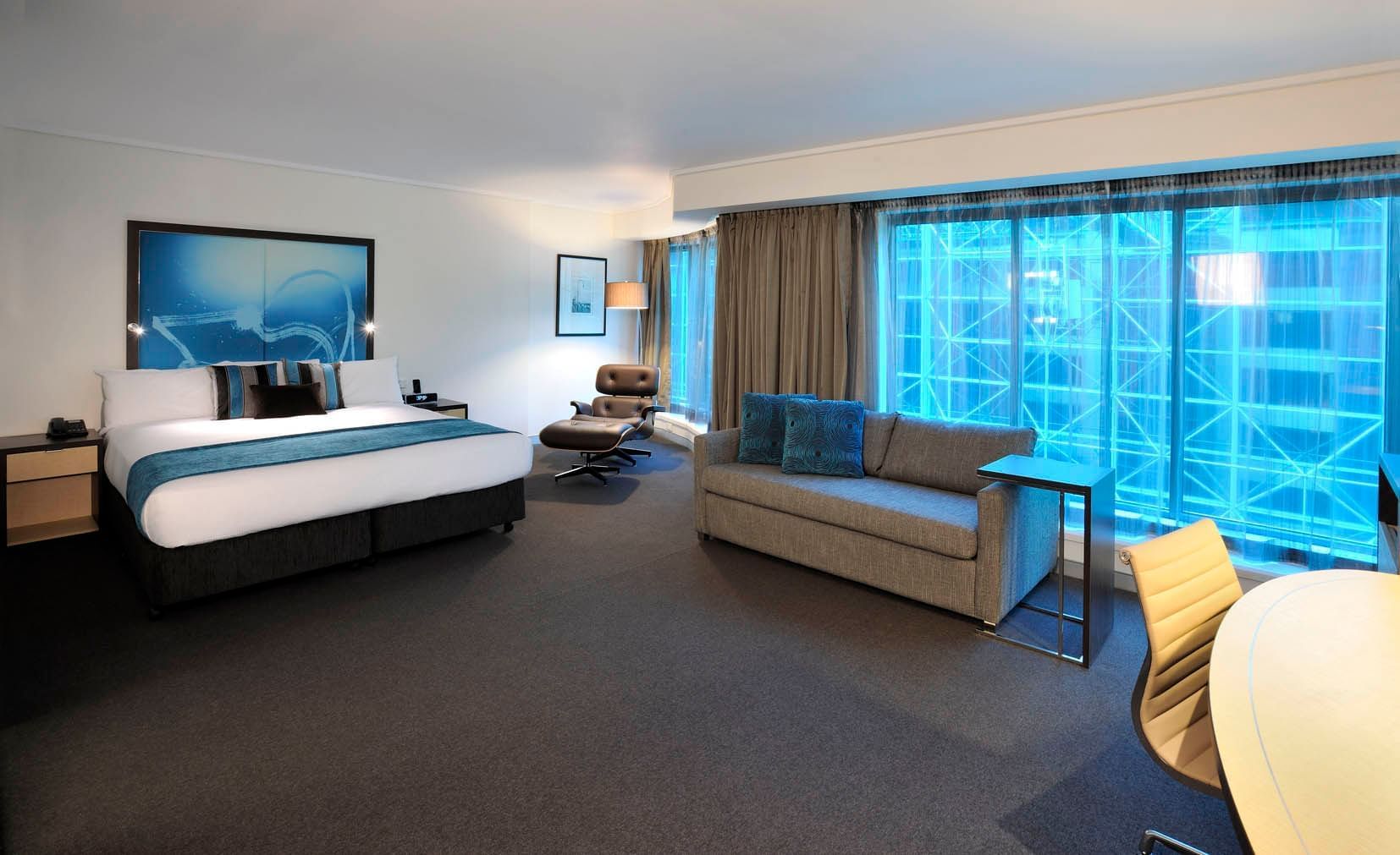 Interior of Junior Suite at Novotel Melbourne on Collins