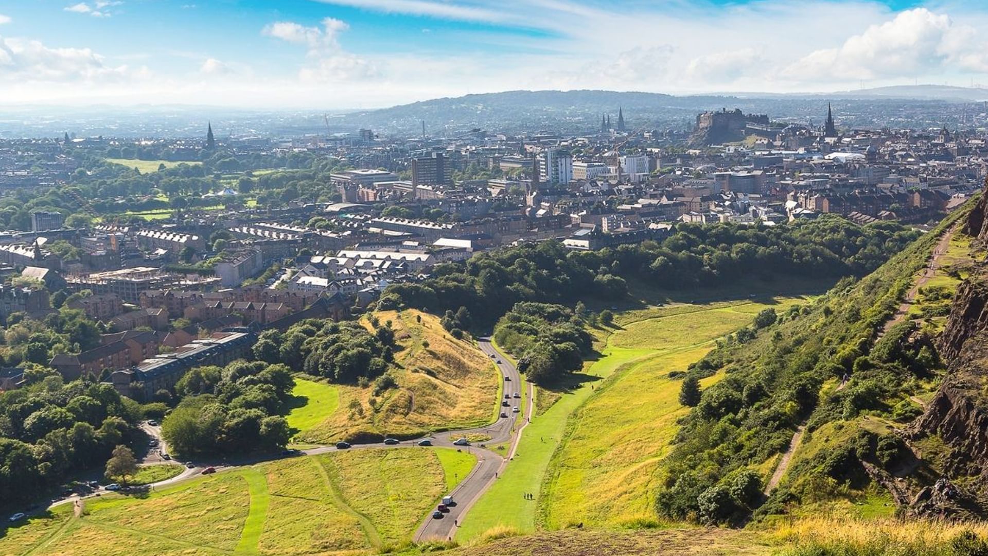 A Distant view of the city near Village Hotels Edinburgh