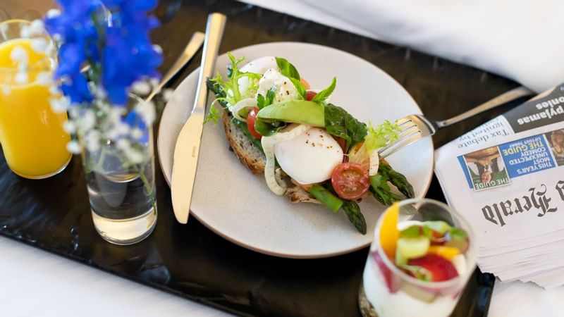 In-Room Dining at Sydney Novotel Airport