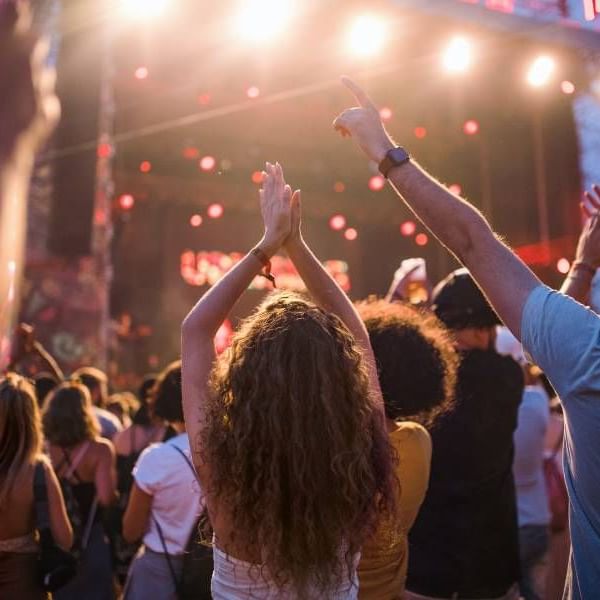 Outdoor Concert in Asbury Park at Night