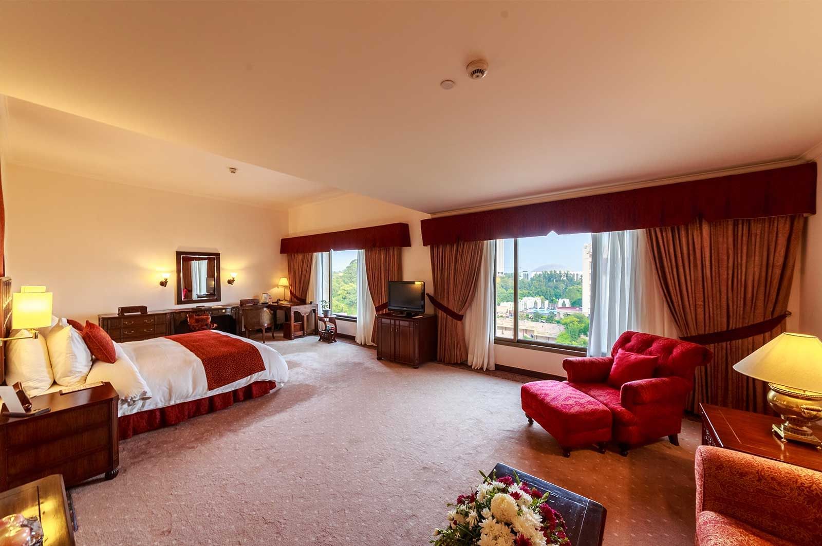 Interior view of the Junior Suite at Islamabad Serena Hotel