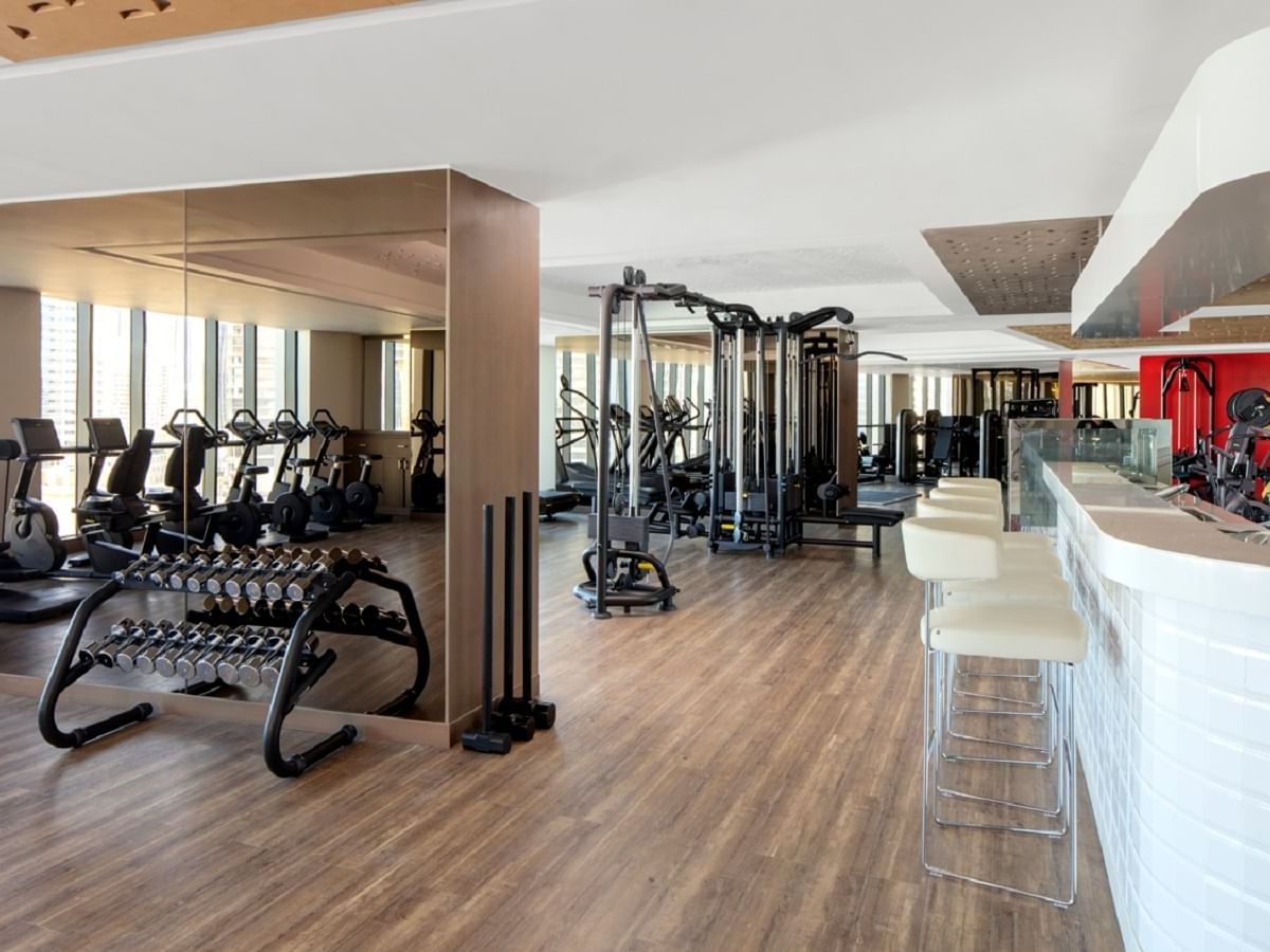Fully equipped Gymnasium at Paramount Hotel Dubai