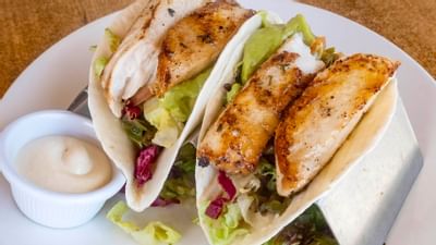 fish tacos on a plate