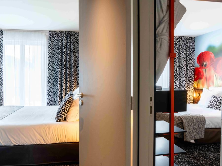 Chambre familiale communicante à l'Hôtel de la Paix à Brest