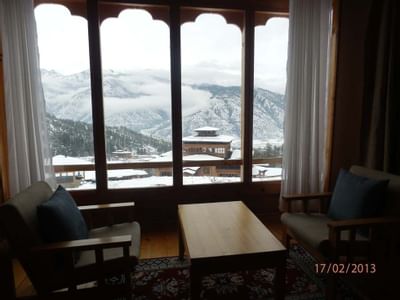 Deluxe Room views from Naksel Boutique Hotel And Spa in Paro, Bh