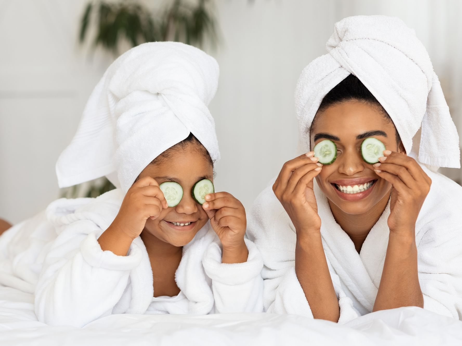 Guests enjoying a facial treatment at Daydream Island Resort