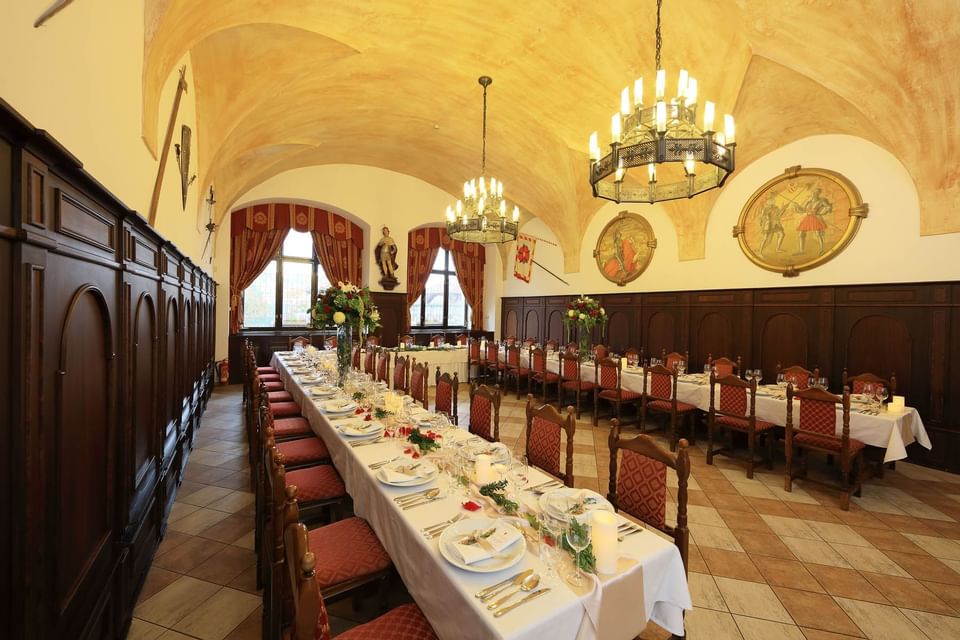 Festivity Hall at Hotel Ruze, Český Krumlov, Czech Republic