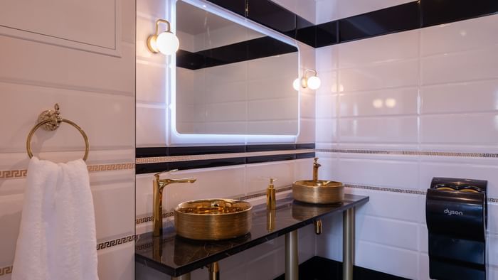 Bathroom vanity in bedrooms at Hotel Rennes South Chantepie