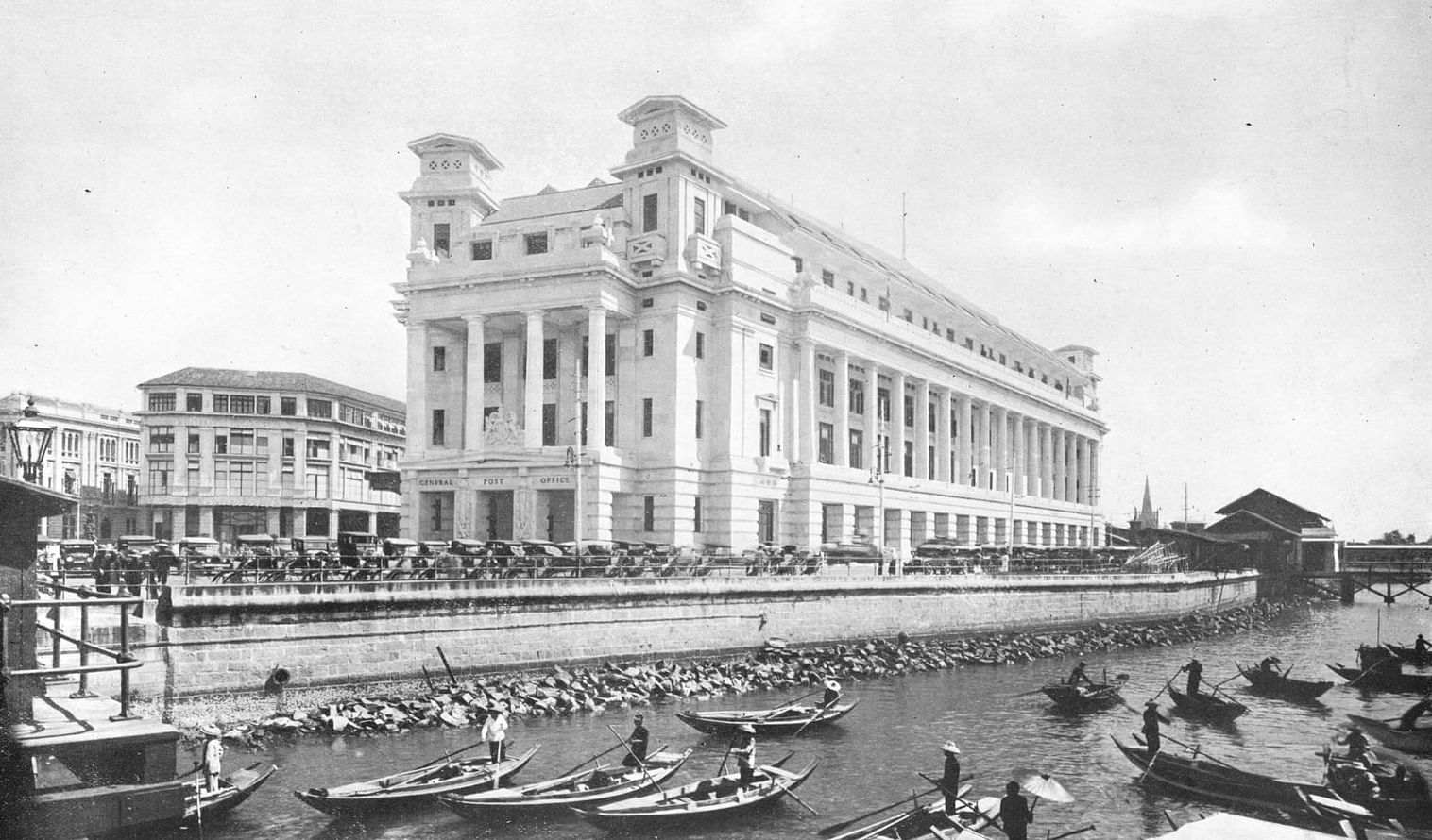 Aerial view of the Old Fullerton Bay Singapore Hotel by Fullerton Group