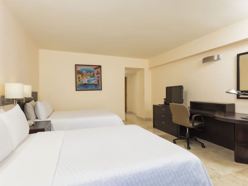 Two beds & Furniture in Superior double Room at Fiesta Inn