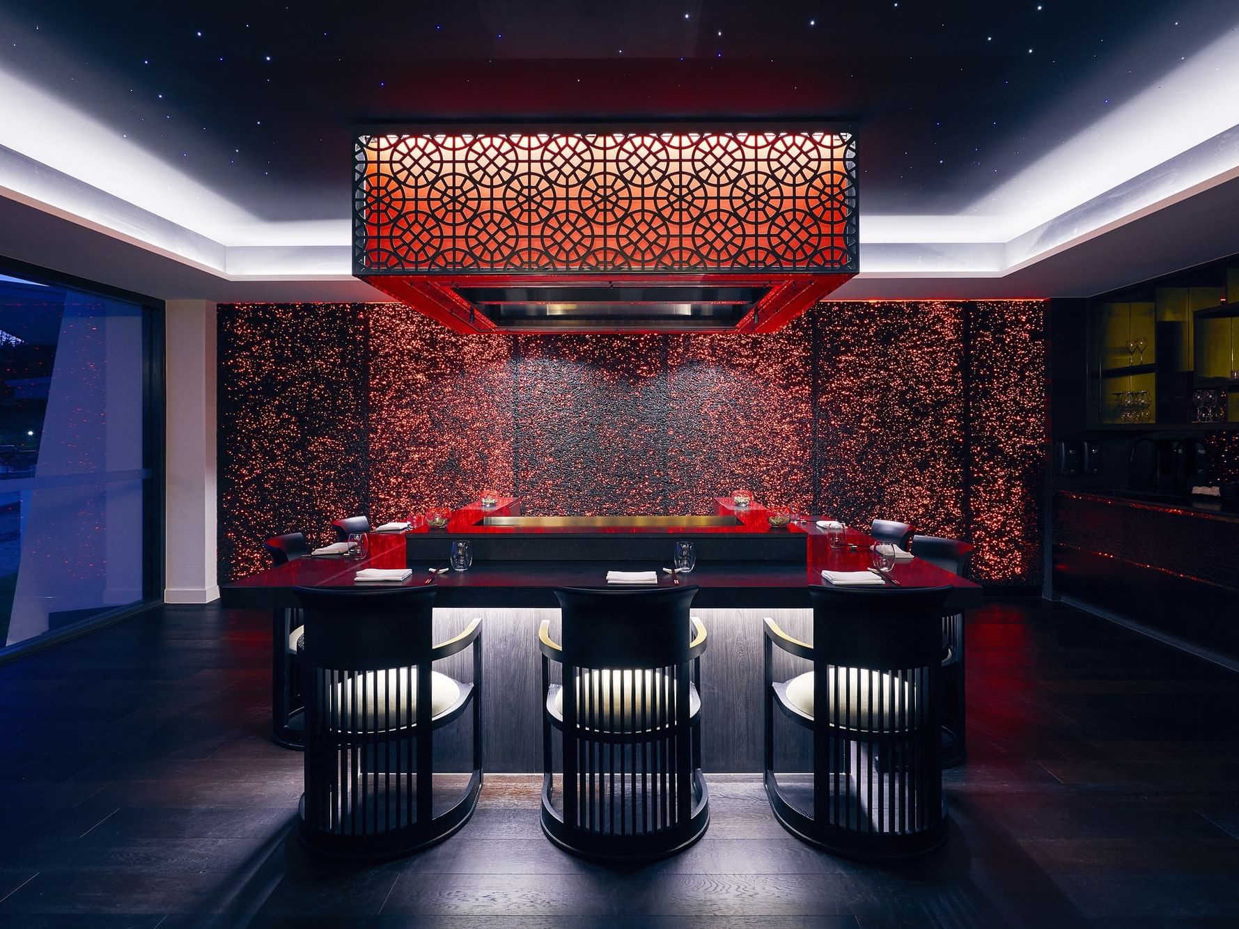 Bar counter in Infinity Restaurant at Daydream Island Resort