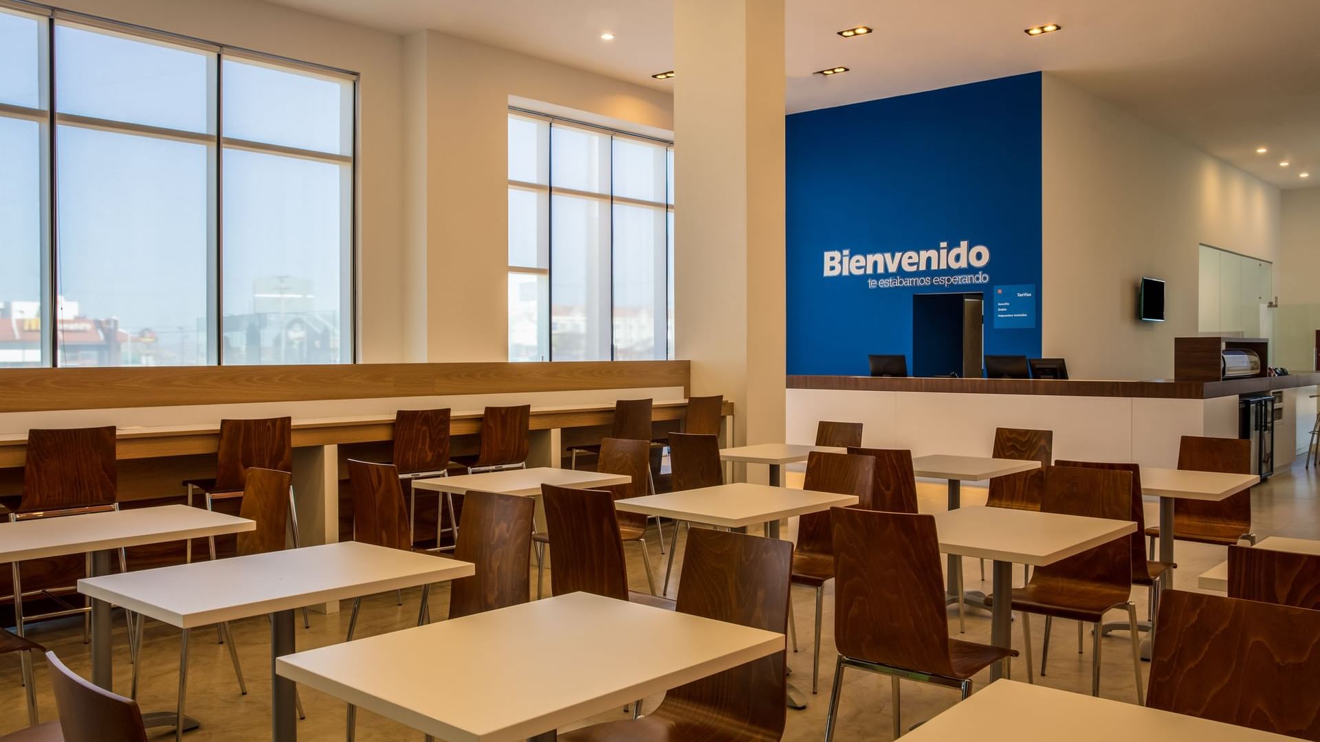 Interior of the dining area at One Chihuahua Fashion Mall
