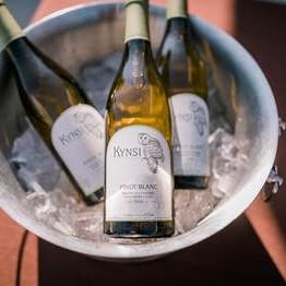 Kynsi Wines Pinot Blanc on ice in ice bucket