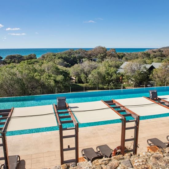 Sitting Poolside at Pullman Bunker Bay Resort