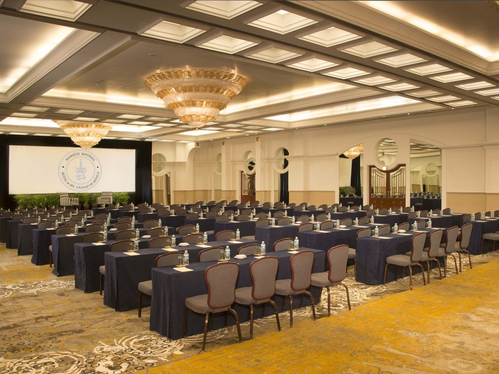 Classroom type event room at Marquis Reforma