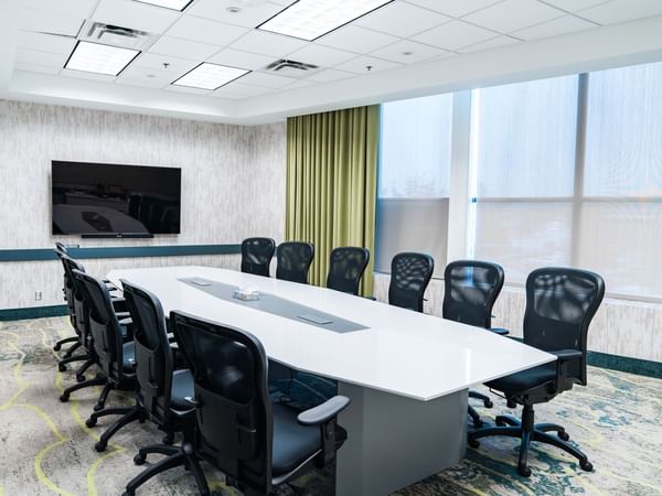 Conference table in meeting room