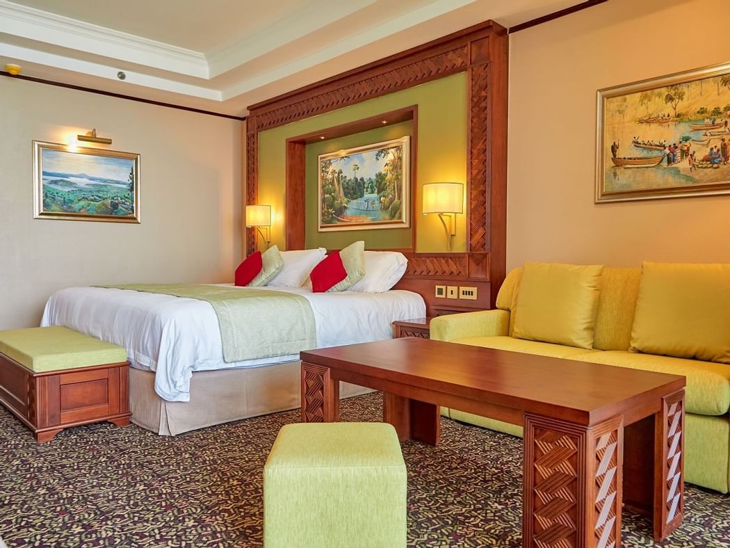 Interior view of the Superior Deluxe Room at Goma Serena Hotel