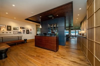 Restaurant entrance & waiting area at Alderbrook Resort & Spa