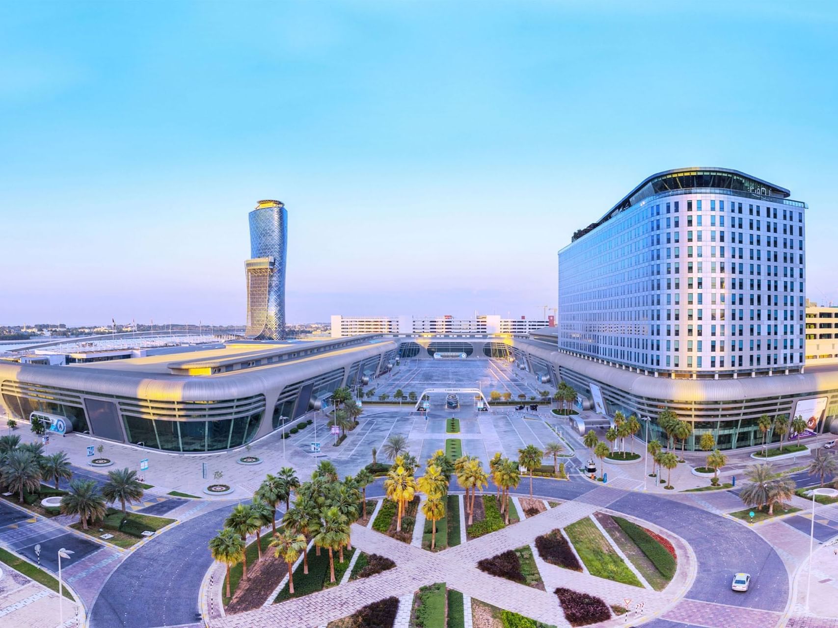 Exterior of Abu Dhabi Exhibition Centre near Millennium Central