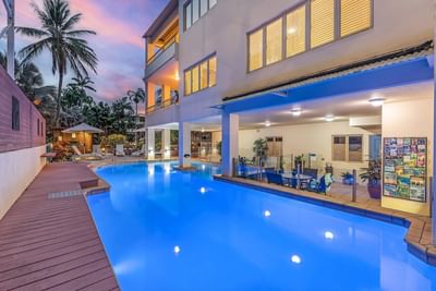 Outdoor pool area at Silkari Reflections Of Port Douglas