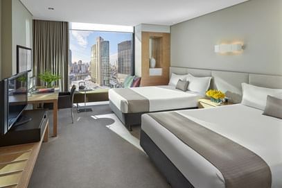 Beds & Furniture in Standard Twin at Crown Promenade Melbourne