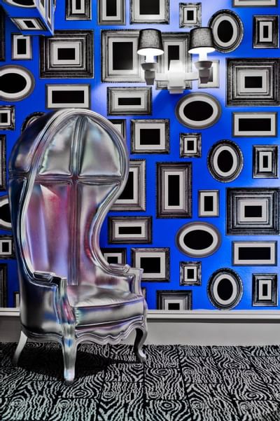 Pop Art Blue MoMa Hallways at Moderne Hotel New York