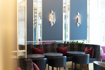 Satellite Lounge Booth Seating  The Sutton Place Hotel Halifax