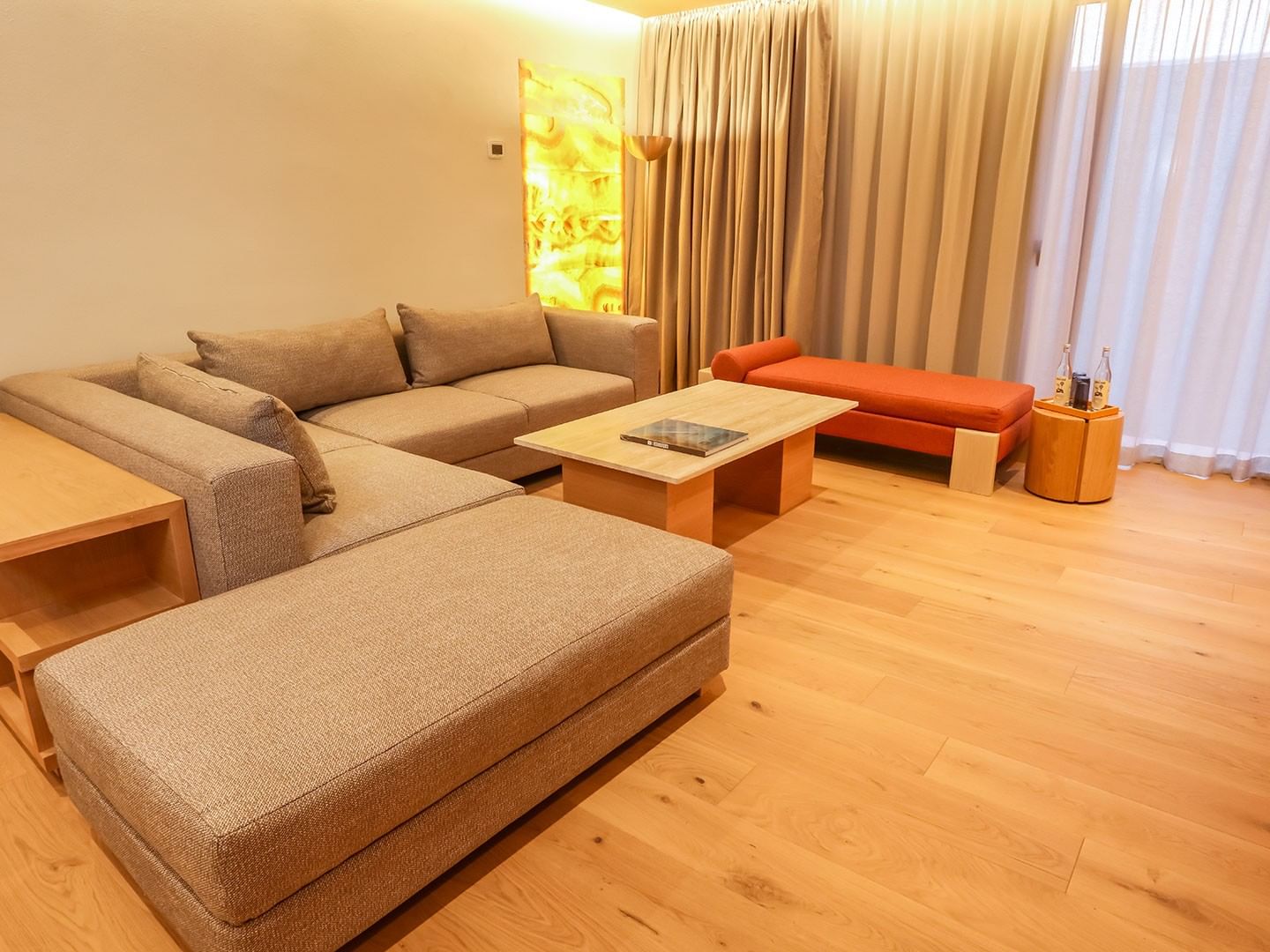 Living area of the King Superior Junior Suite at Camino Real Polanco Mexico in Ciudad de Mexico.