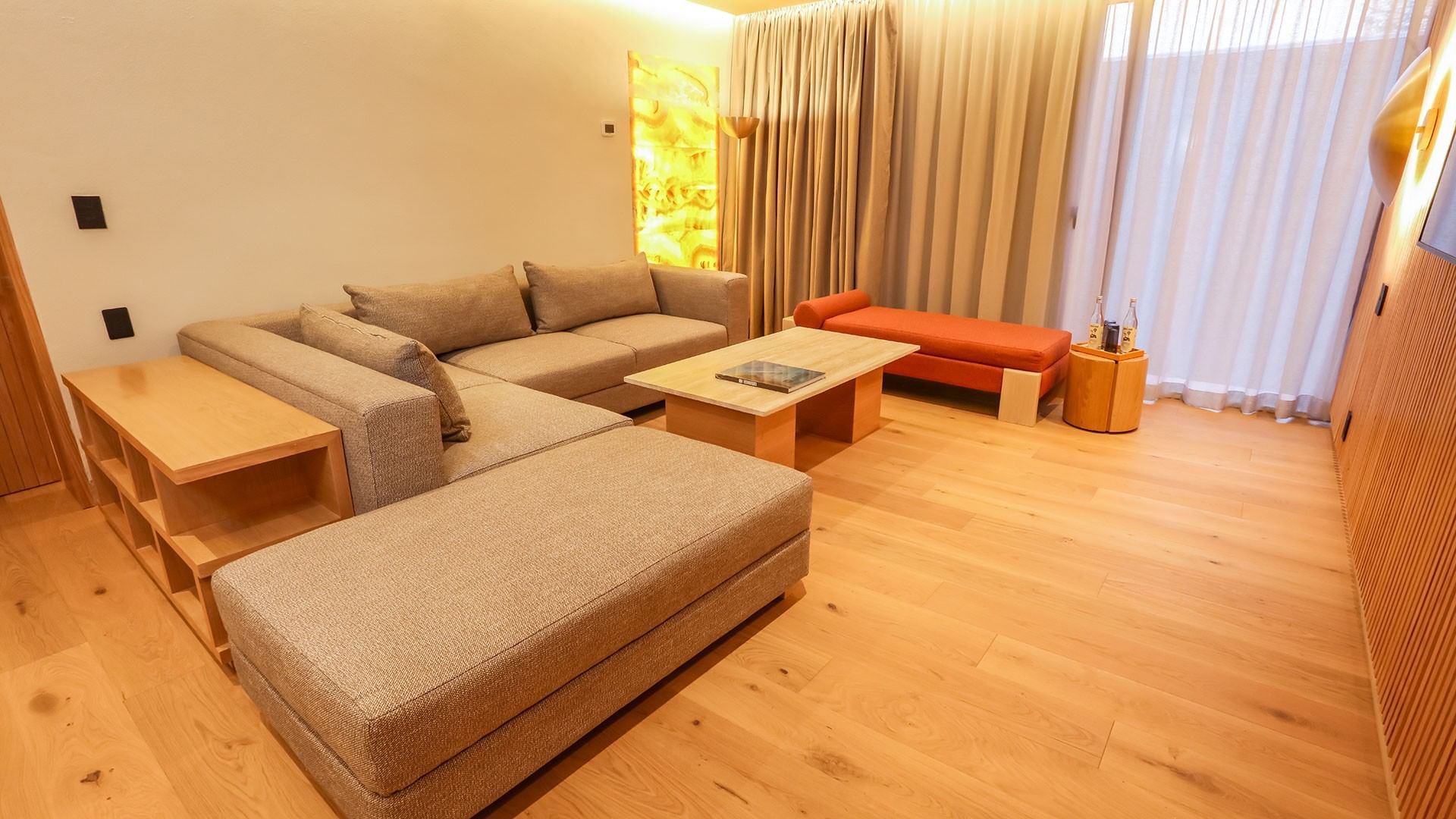 Living area of the King Superior Junior Suite at Camino Real Polanco Mexico in Ciudad de Mexico.