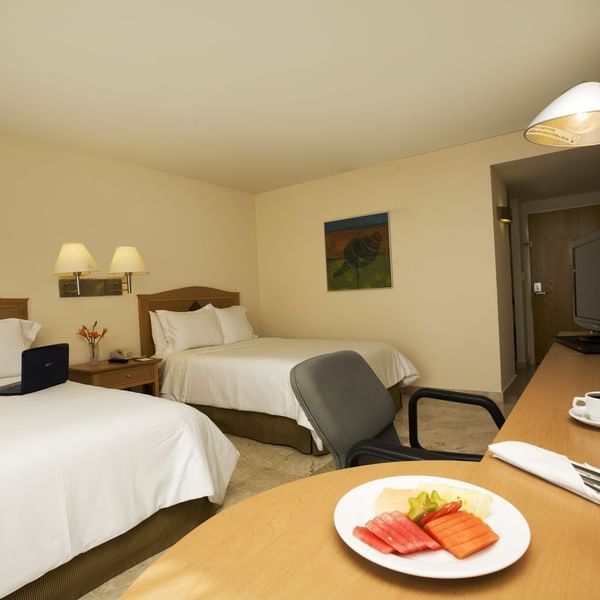 Breakfast served in Superior Room at Fiesta Inn