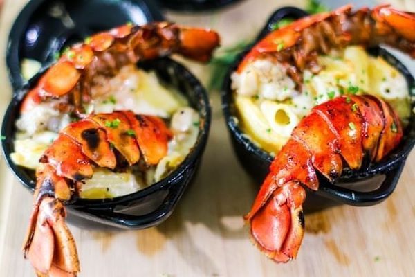 Lobster with Vegetables in a Bowl