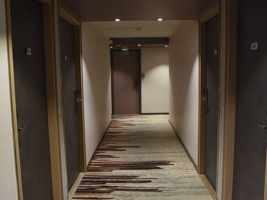 Interior walkway in the Hotel Montelimar