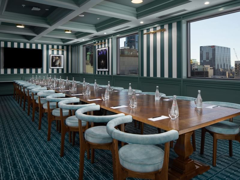 Conference set-up in Room 1954 at Pullman Melbourne City