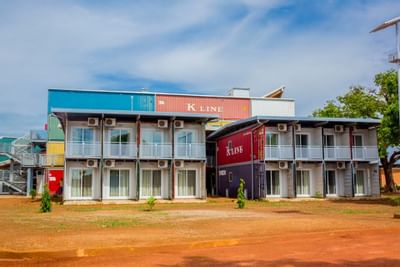 Vue extérieure de Dunia hôtel Loumbila