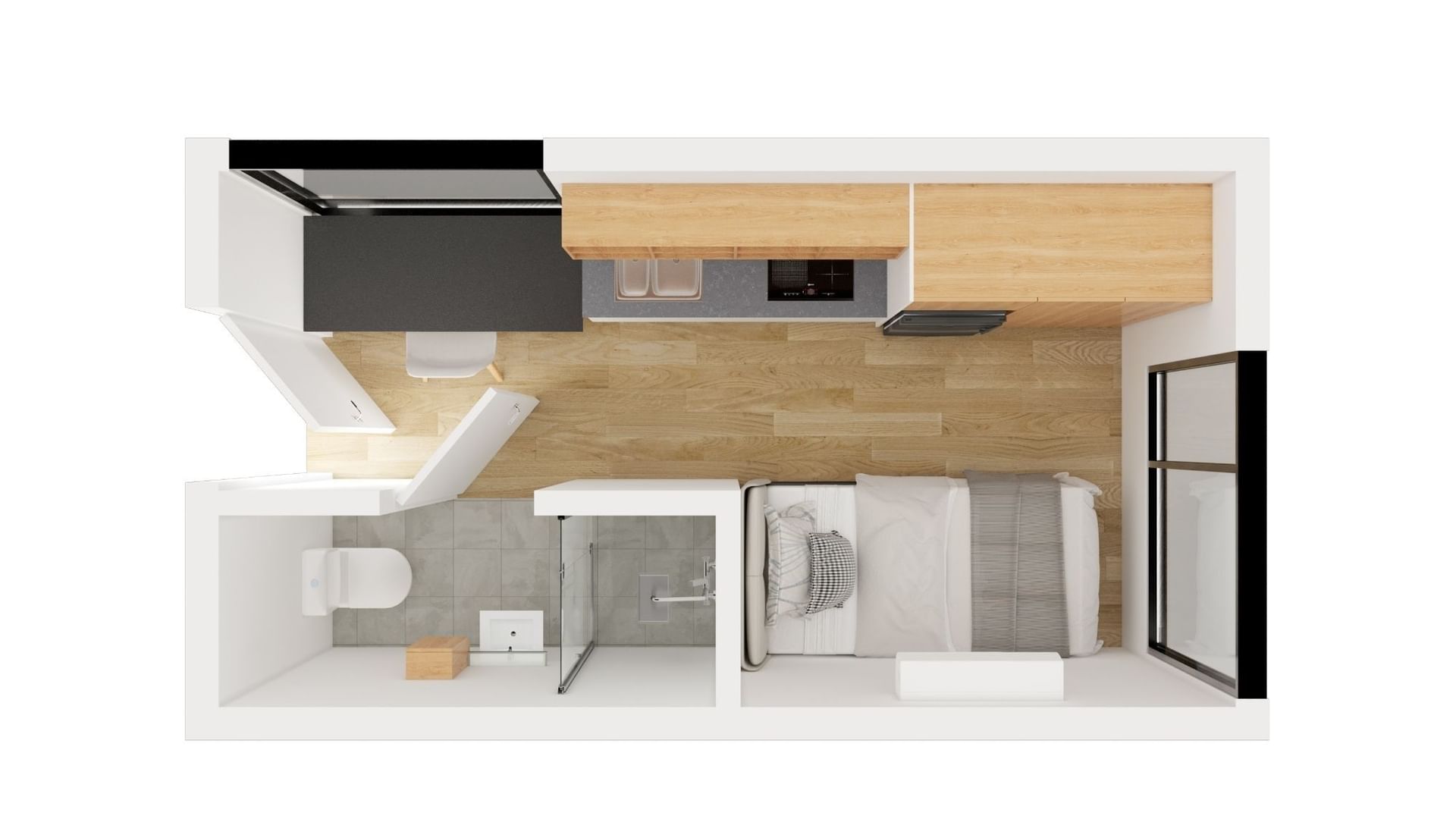 UL Auckland Central Floorplan Premium Ensuite