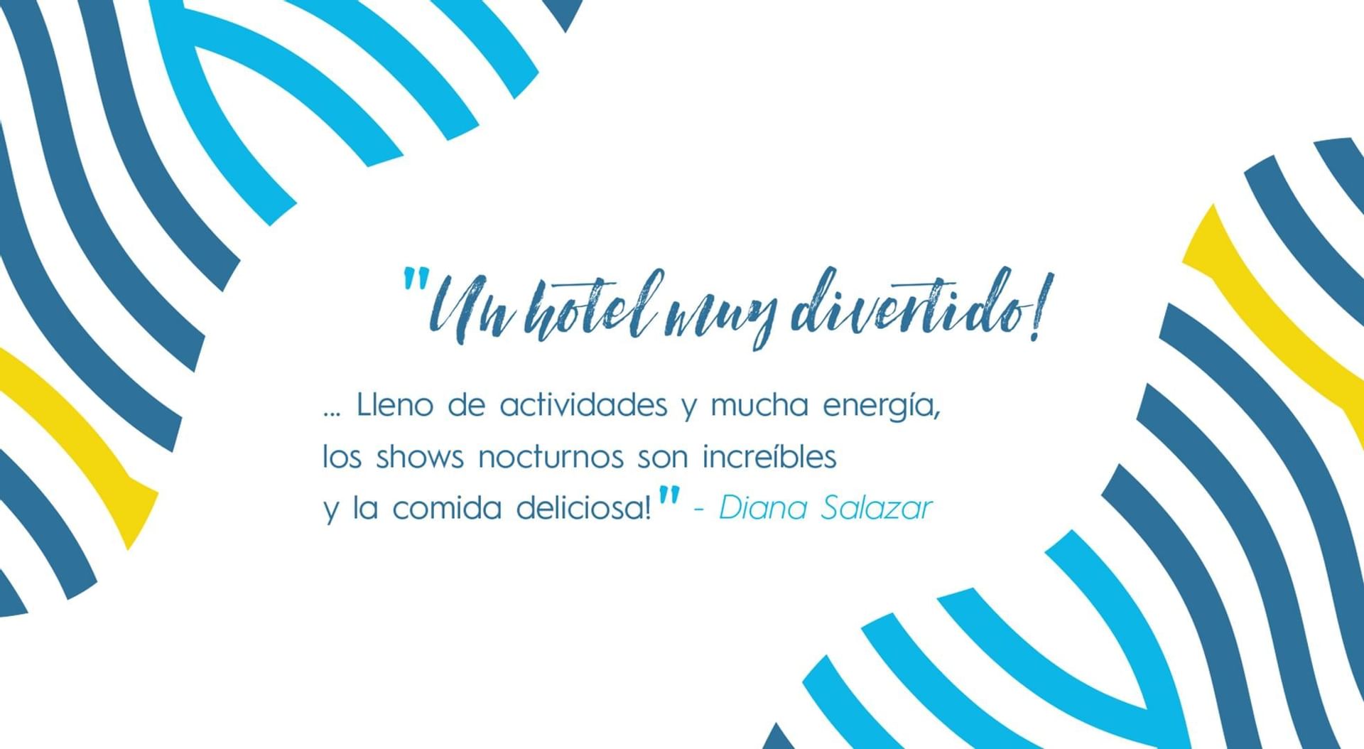 Una imagen gráfica de fondo en Fiesta Resort