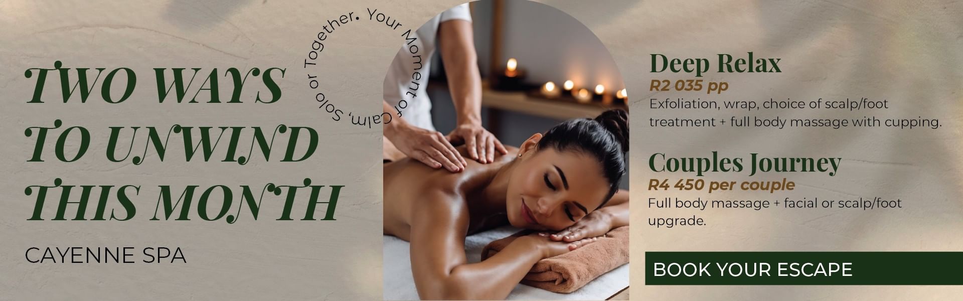 Deep Relax & Couples Spa Experiences | Luxury Spa Packages
