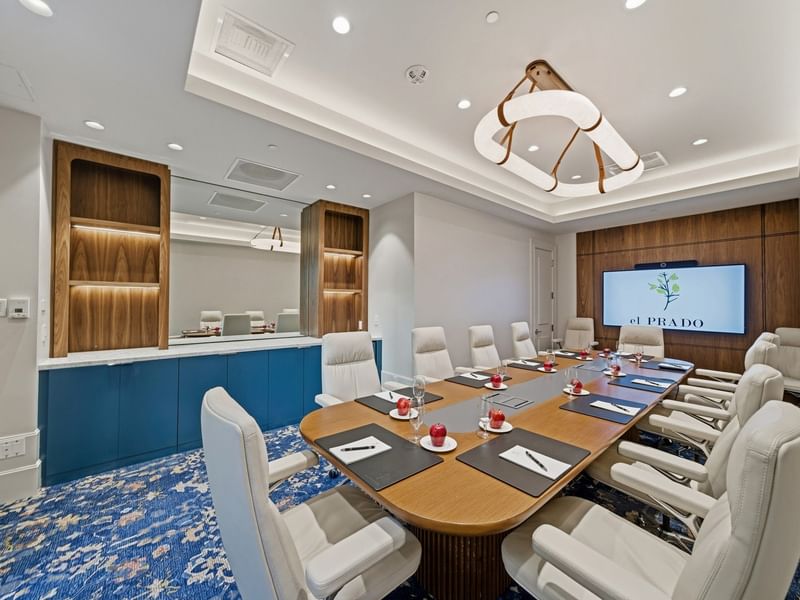 La Granada meeting room at el PRADO Hotel in Palo Alto.