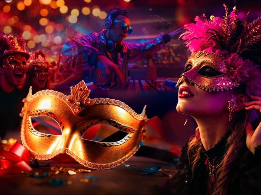 Vibrant New Year's Eve celebration featuring a masquerade theme - Lexis Hibiscus Port Dickson