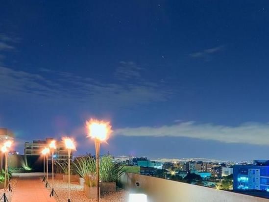 Vista desde la terraza de los hoteles Bluedoors 