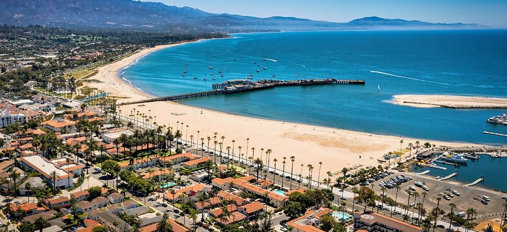 Aerial view of Santa Barbara Coastline
