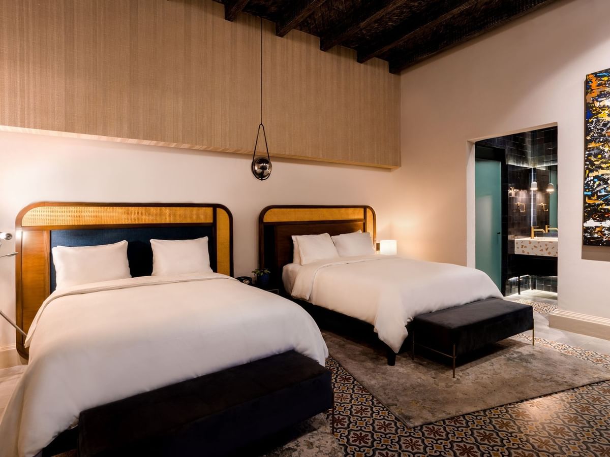 Beds in Deluxe Doble at Fiesta Americana Travelty