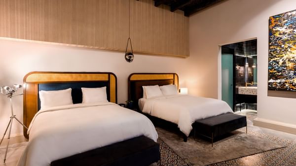 Beds in Deluxe Doble at Fiesta Americana Travelty