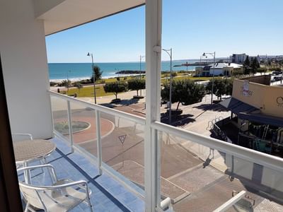 Balcony lounge in Deluxe Balcony King Room, Ocean Centre Hotel