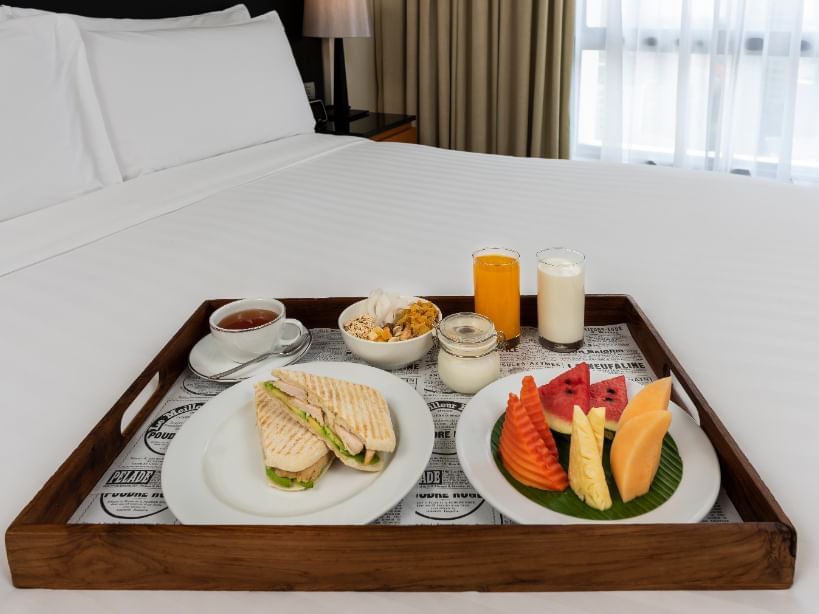 A dish in In-room Dining at Chatrium Residence Sathon Bangkok